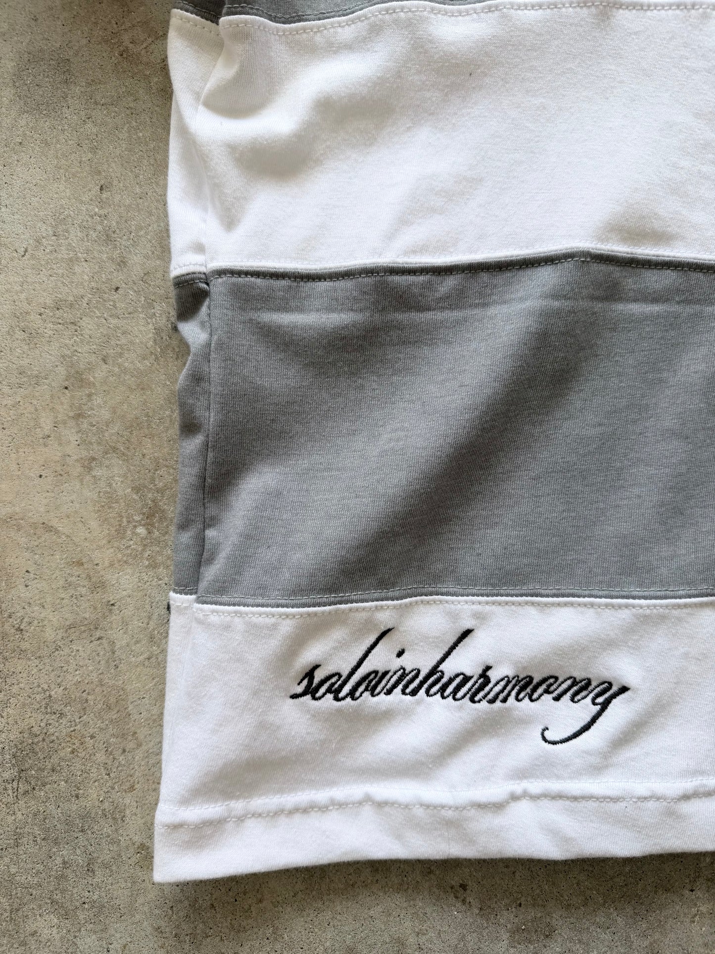 "symbol" embroidered polo t-shirt