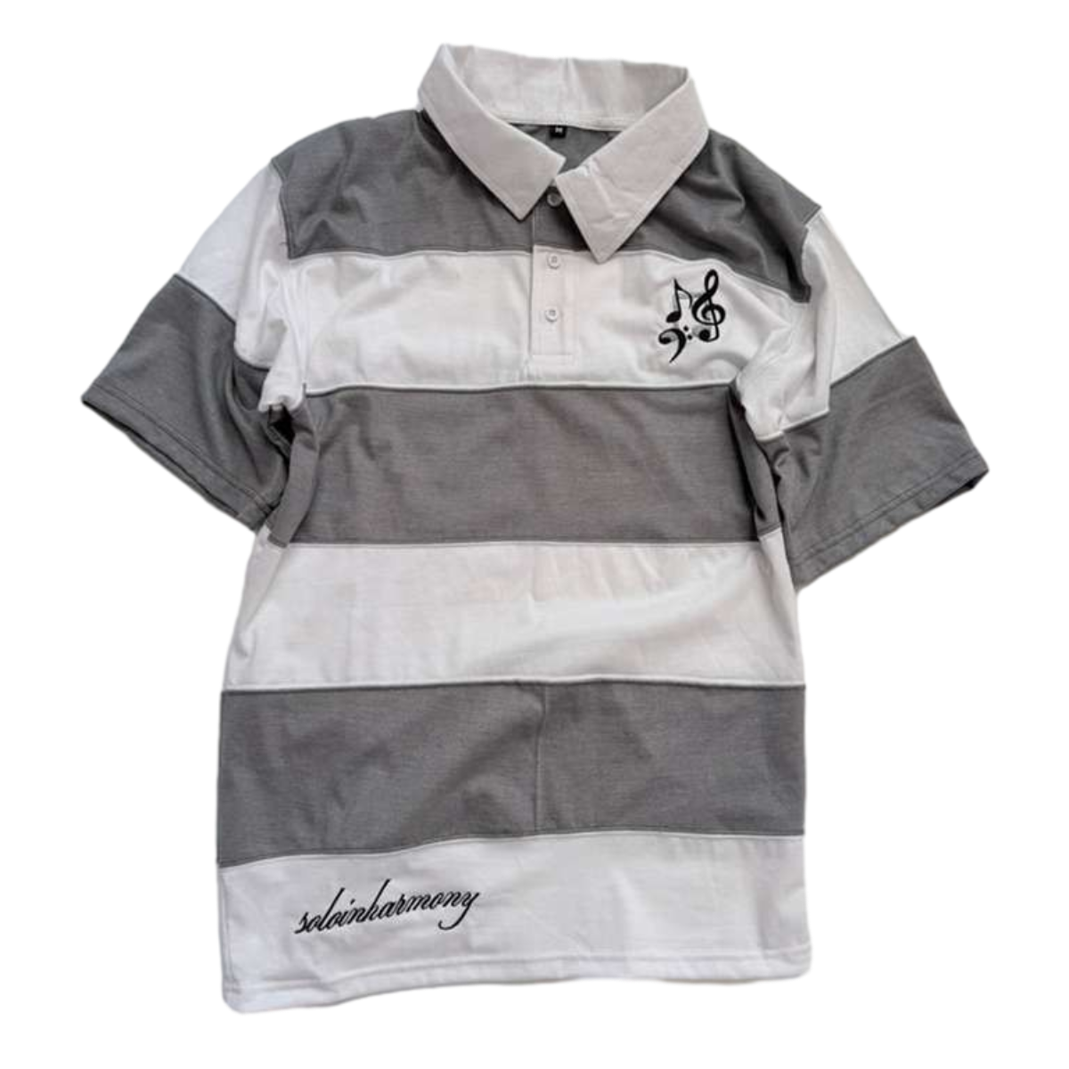"symbol" embroidered polo t-shirt